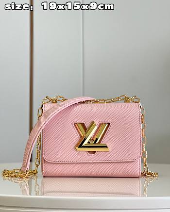 Bagsaaa Louis Vuitton M21027 Twist PM Pink - 19 x 15 x 9 cm
