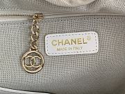 Bagsaaa Chanel Deauville Shopping Bag Beige & White Size 38x32x18cm - 2