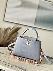 Bagsaaa Louis Vuitton M23280 Capucines BB Bag Grey - 18 x 27 x 9 cm - 1