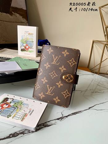 Bagsaaa Louis Vuitton R20005 Small Ring Agenda Cover - 14x10cm