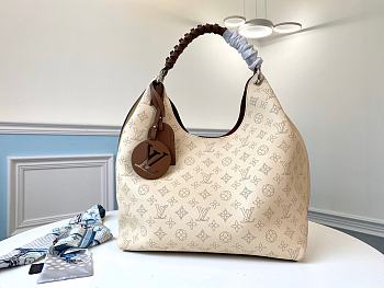 Bagsaaa Louis Vuitton M53188 Carmel Hobo Bag Cream Beige Size 35 x 40 x 17 cm