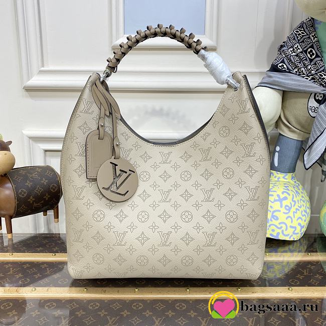 Bagsaaa Louis Vuitton M21775 Carmel Hobo Bag Galet Gray Size 35 x 40 x 17 cm - 1