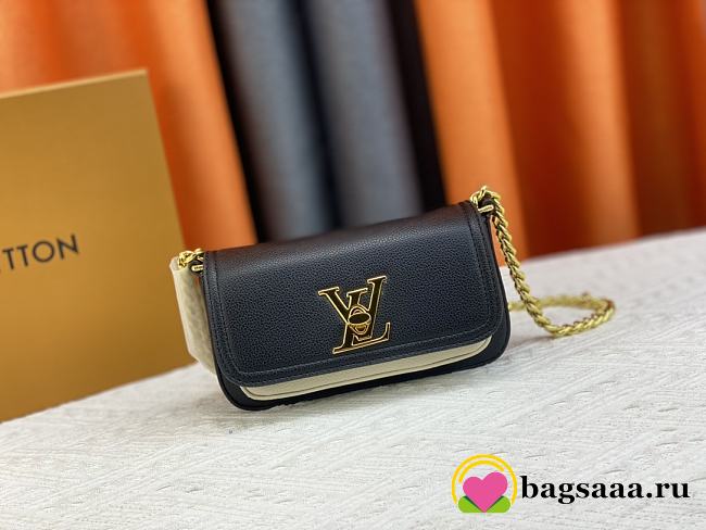 Bagsaaa Louis Vuitton M81560 Lockme Tender Pochette Black - 18 x 9 x 4 cm - 1