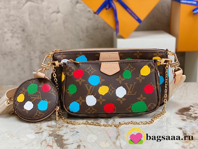 Bagsaaa LV x YK Multi Pochette Accessoires M46385 - 25x14.5x4.5 cm - 1