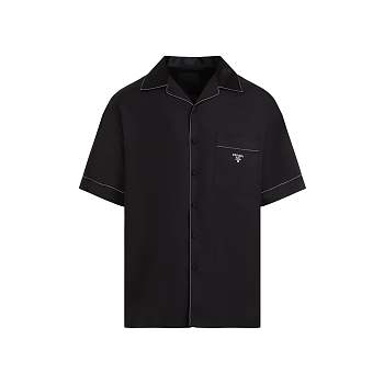 Bagsaaa Prada Black Silk Shirt