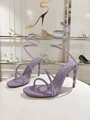 Bagsaaa Rene Caovilla Light Purple Heeled Sandals - 3