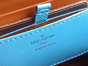 Bagsaaa Louis Vuitton M20627 Twist MM Turquoise Blue - 23 x 17 x 9.5 cm - 5