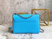 Bagsaaa Louis Vuitton M20627 Twist MM Turquoise Blue - 23 x 17 x 9.5 cm - 3