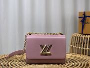 Bagsaaa Louis Vuitton M20802 Twist MM Guimauve Purple - 23 x 17 x 9.5 cm - 1