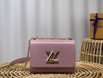 Bagsaaa Louis Vuitton M20802 Twist MM Guimauve Purple - 23 x 17 x 9.5 cm