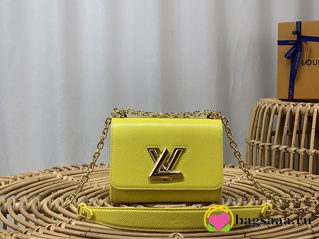 Bagsaaa Louis Vuitton M20688 Lime Yellow Twist PM - 19 x 15 x 9 cm - 1