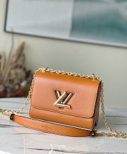 Bagsaaa Louis Vuitton M59686 Twist MM Gold Miel Brown - 23 x 17 x 9.5 cm - 1