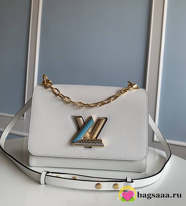 Bagsaaa Louis Vuitton M21032 Twist MM White - 23 x 17 x 9.5 cm - 1