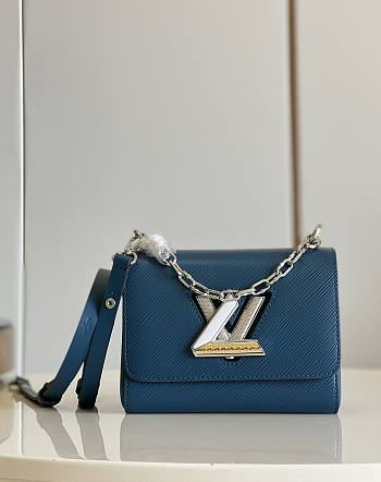 Bagsaaa Louis Vuitton M21033 Twist PM Toledo Blue - 19 x 15 x 9 cm