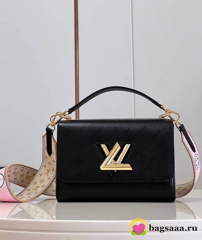 Bagsaaa Louis Vuitton Twist MM Black M22036 - 23 x 17 x 9.5 cm - 1