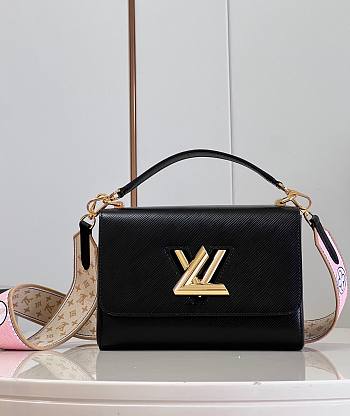 Bagsaaa Louis Vuitton Twist MM Black M22036 - 23 x 17 x 9.5 cm