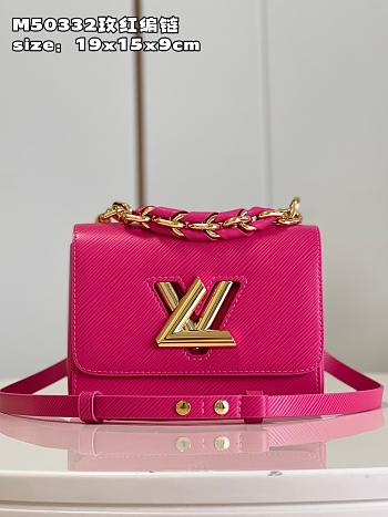 Bagsaaa Louis Vuitton Twist PM Rose Miami Pink M21719 - 19x15x9 cm