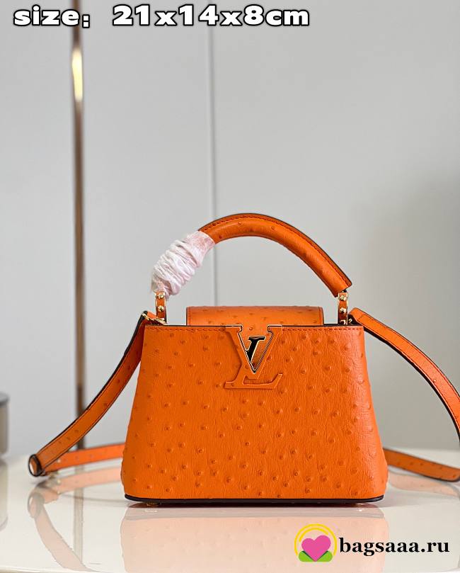 Bagsaaa Louis Vuitton Mini Capucines Orange - 21*14*8 cm - 1