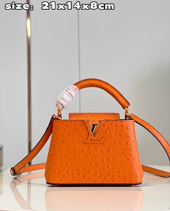 Bagsaaa Louis Vuitton Mini Capucines Orange - 21*14*8 cm