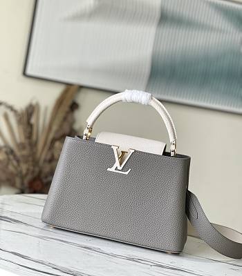 Bagsaaa Louis Vuitton M21296 Capucines MM Gray - 31.5 x 20 x 11 cm