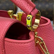 Bagsaaa Louis Vuitton M59440 Capucines Mini Dragon Fruit Pink / Cedrat - 21 x 14 x 8 cm - 3