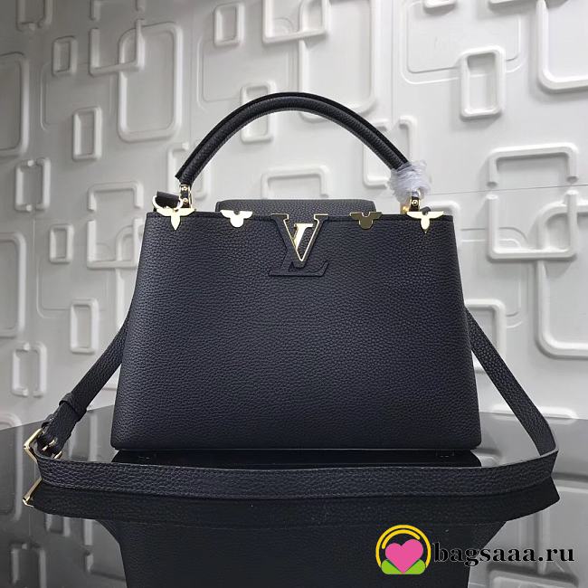 Bagsaaa Louis Vuitton M54663 Capucines MM Bag Black - 31.5 x 20 x 11 cm - 1