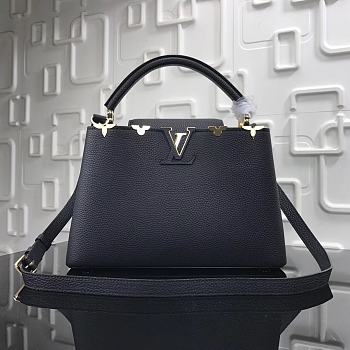 Bagsaaa Louis Vuitton M54663 Capucines MM Bag Black - 31.5 x 20 x 11 cm
