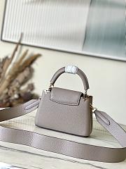 Bagsaaa Louis Vuitton M24567 Capucines Mini Bag Galet Grey - 21 x 14 x 8 cm - 4