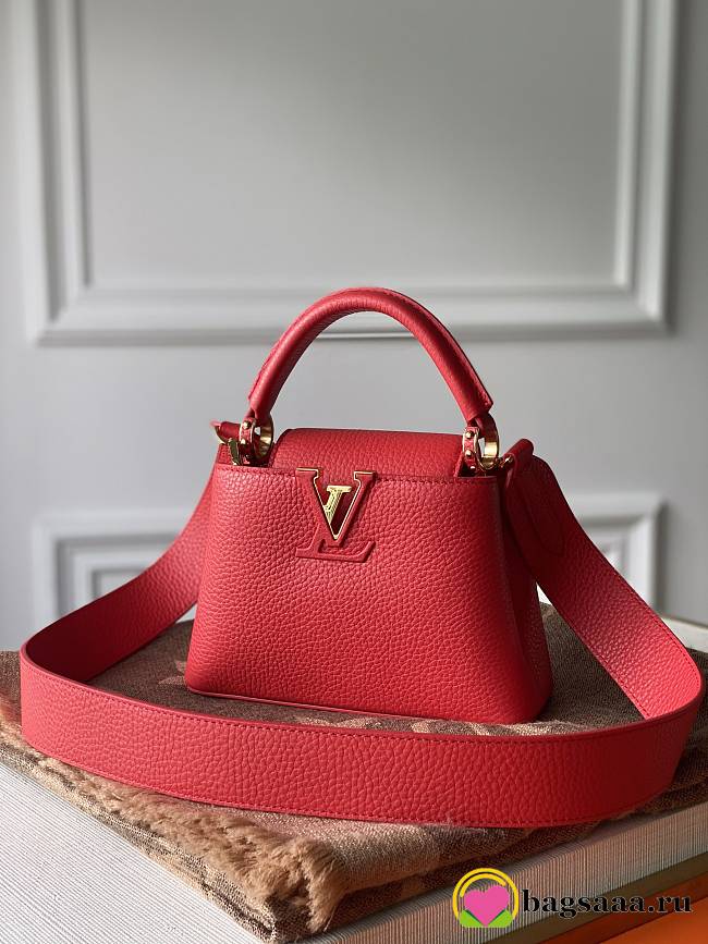 Bagsaaa Louis Vuitton M56845 Capucines Mini Red - 21 x 14 x 8 cm - 1