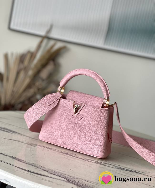 Bagsaaa Louis Vuitton M24544 Capucines Mini Jasmine Pink - 21 x 14 x 8 cm - 1