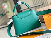 Bagsaaa Louis Vuitton M21690 Capucines BB Emerald Green - 27 x 18 x 9 cm - 3