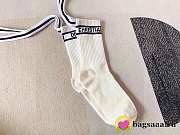Bagsaaa Dior Black & White Socks - 1