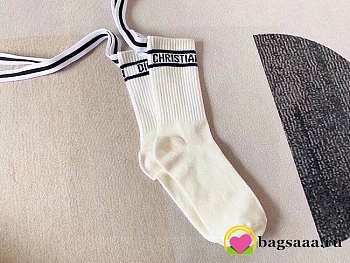 Bagsaaa Dior Black & White Socks