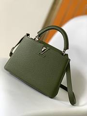 Bagsaaa Louis Vuitton M57227 Capucines BB Khaki Green - 27 x 18 x 9 cm - 1