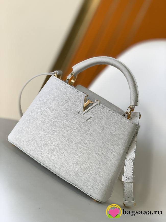 Bagsaaa Louis Vuitton M55832 Capucines BB White - 27 x 18 x 9 cm - 1