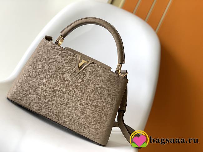 Bagsaaa Louis Vuitton M42253 Capucines MM Galet Grey - 31.5 x 20 x 11 cm - 1