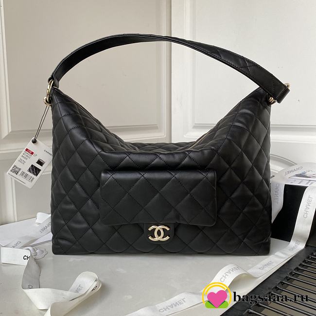 Bagsaaa Chanel Maxi Hobo Bag AS4339 Black - 29.5 × 37 × 13 cm - 1