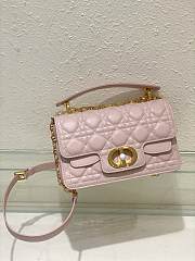 Bagsaaa Mini Dior Jolie Top Handle Bag Powder Pink Cannage Calfskin - 22 x 14 x 8 cm - 5