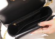 Bagsaaa Small Dior Jolie Top Handle Bag Black Cannage Calfskin - 22 x 14 x 8 cm - 2