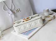 Bagsaaa Small Dior Jolie Top Handle Bag Latte Cannage Calfskin - 22 x 14 x 8 cm - 4