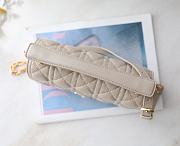 Bagsaaa Small Dior Jolie Top Handle Bag Beige Cannage Calfskin - 22 x 14 x 8 cm - 3