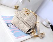 Bagsaaa Small Dior Jolie Top Handle Bag Beige Cannage Calfskin - 22 x 14 x 8 cm - 5