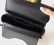 Bagsaaa Mini Dior Jolie Top Handle Bag Black Cannage Calfskin - 19 x 12 x 6 cm - 3