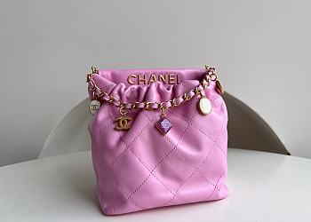 Bagsaaa Chanel Small Bucket Bag AS3793 Light Pink - 17×16×7 cm