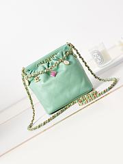 Bagsaaa Chanel Small Bucket Bag AS3793 Light Green - 17×16×7 cm - 1