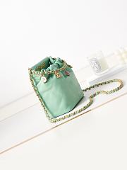 Bagsaaa Chanel Small Bucket Bag AS3793 Light Green - 17×16×7 cm - 5