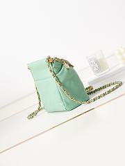 Bagsaaa Chanel Small Bucket Bag AS3793 Light Green - 17×16×7 cm - 3