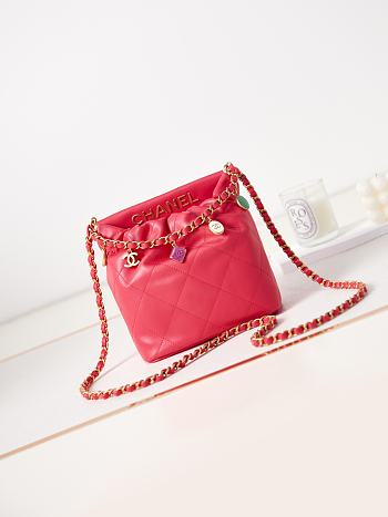Bagsaaa Chanel Small Bucket Bag AS3793 Pink - 17×16×7 cm