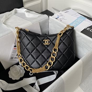 Bagsaaa Chanel Hobo Handbag Black AS4220 - 19 × 24 × 5 cm