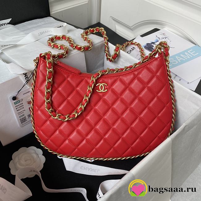 Bagsaaa Chanel Large Hobo Bag AS4287 Red - 17.5 × 28.5 × 2 cm - 1